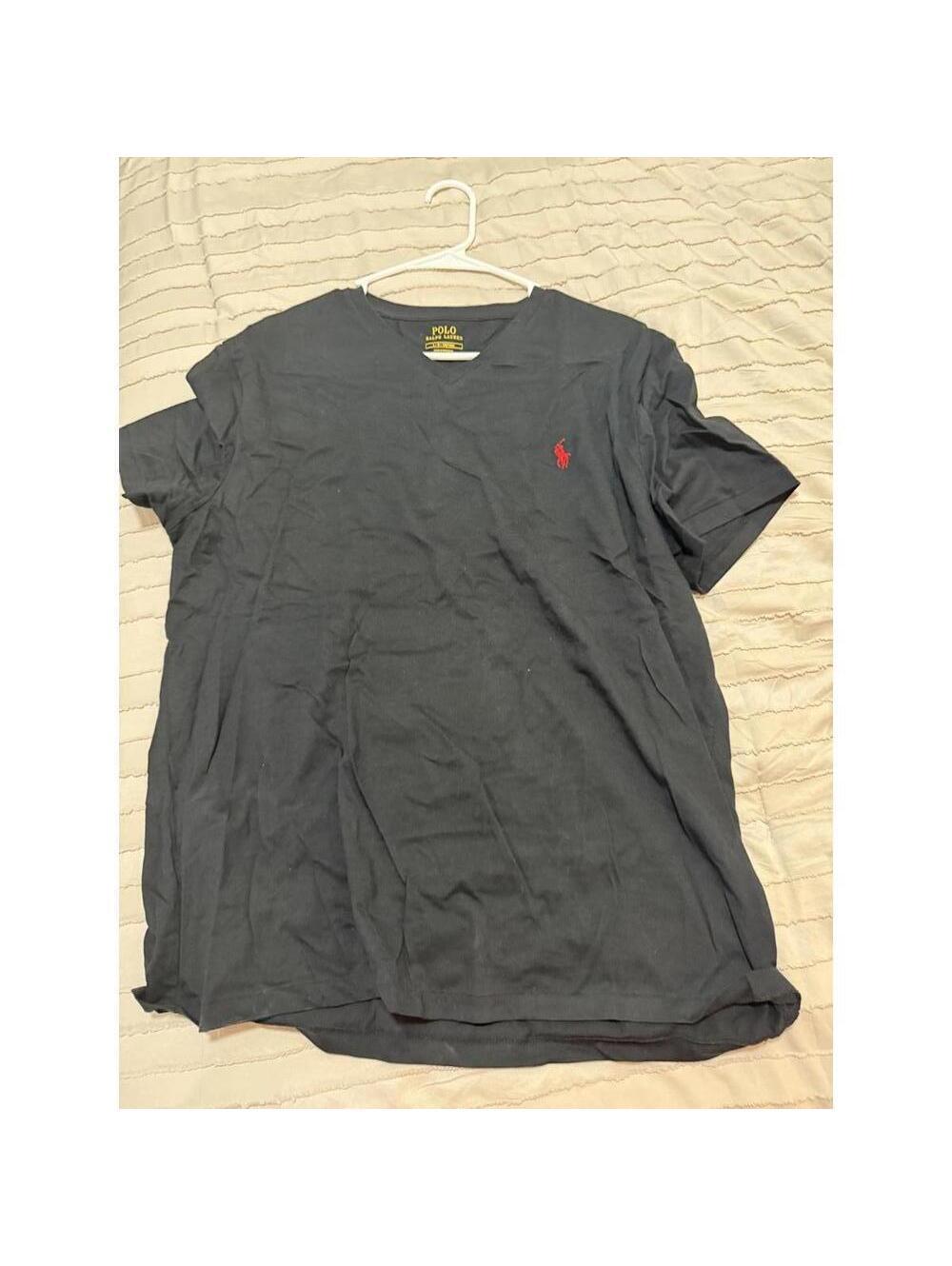 Polo Ralph Lauren Men's Black V-Neck T-Shirt